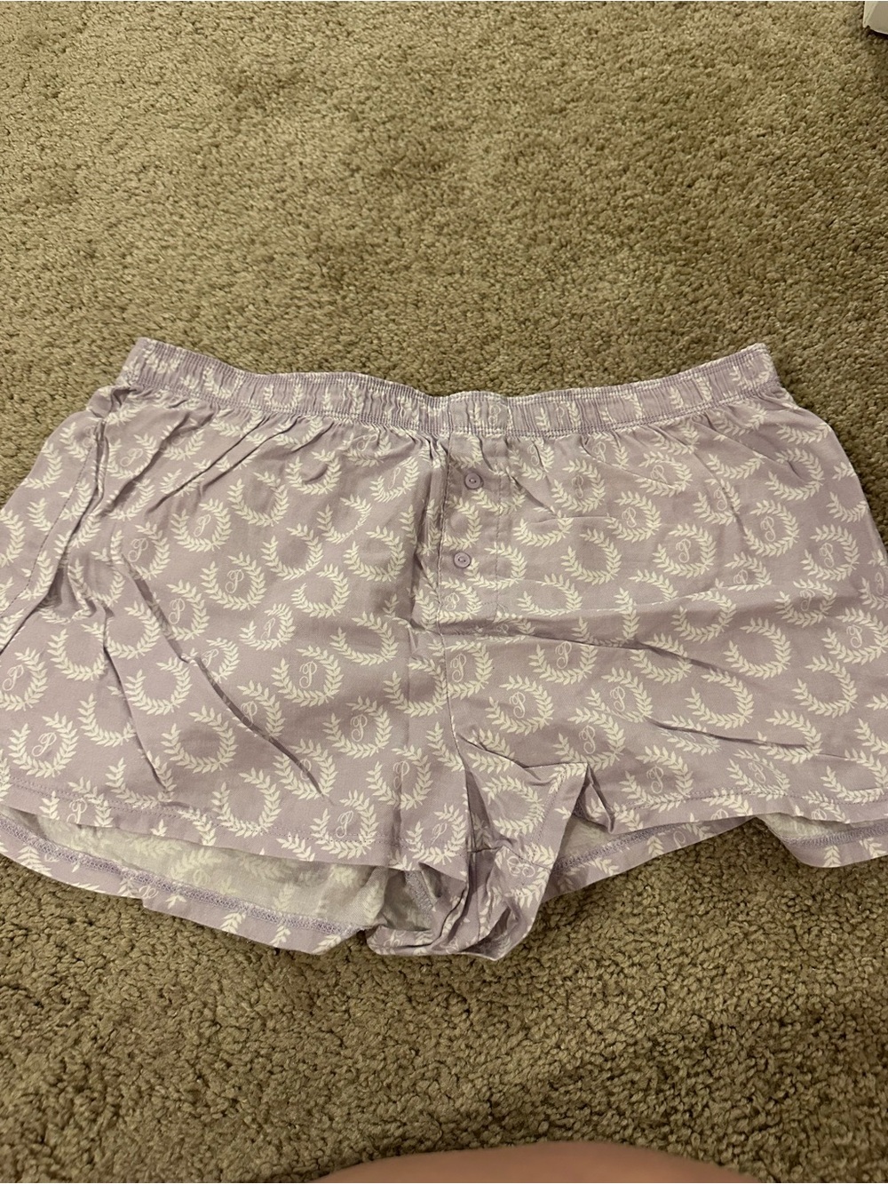 PINK Victoria's Secret Light Lavender Tie-Dye Lounge Shorts